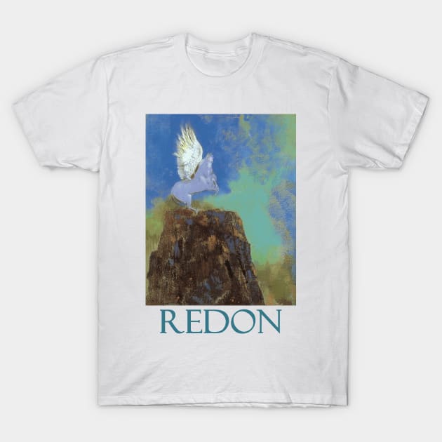 White Pegasus by Odilon Redon T-Shirt by Naves